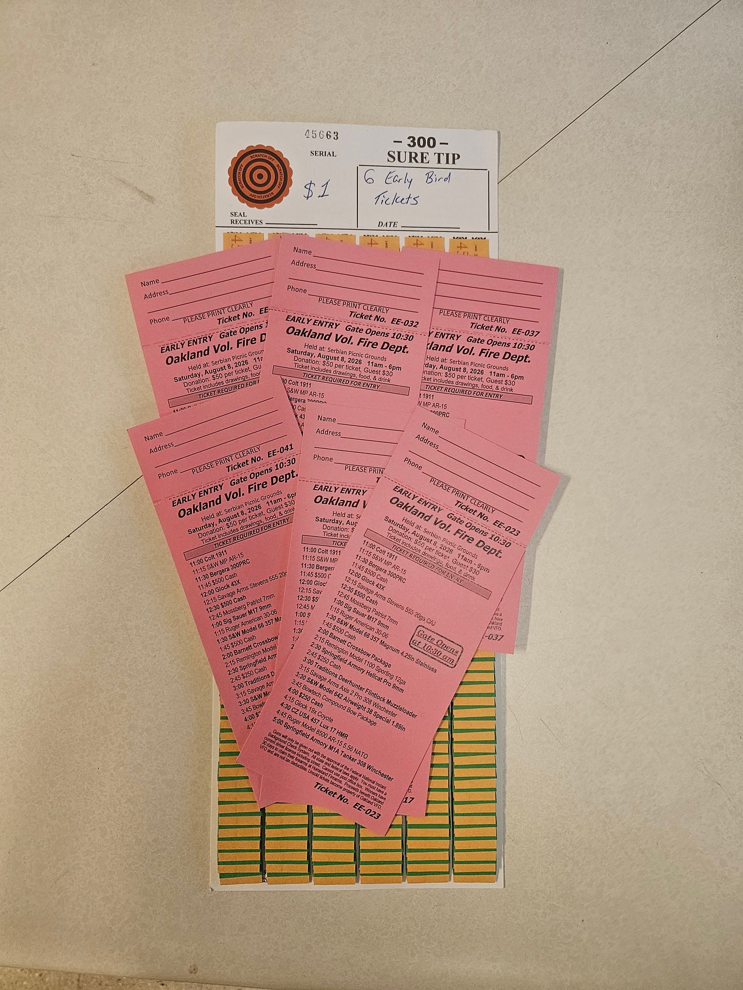 Sportsman Bash Ticket Raffle