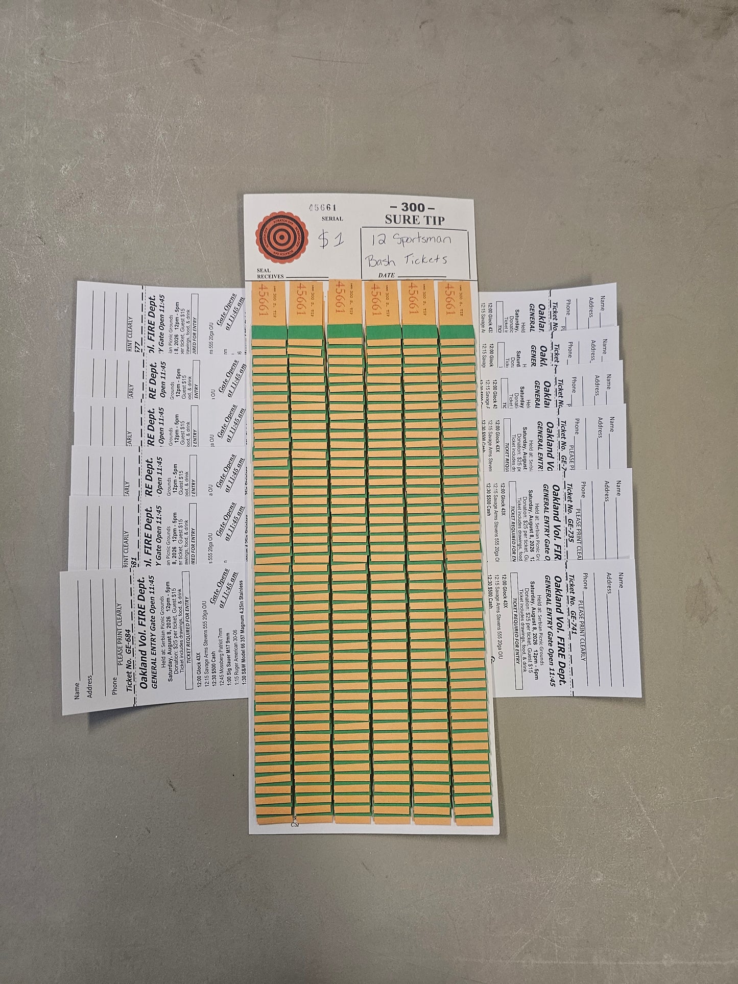 12 Sportsman Bash Ticket Raffle